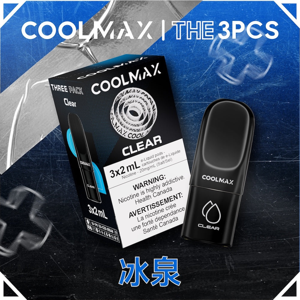 COOLMAX 3pcs Prefilled E-Liquid Pods - Clear