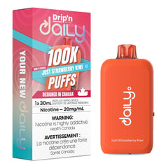 Drip'n Daily 100K Disposable Vape - Just Strawberry Kiwi