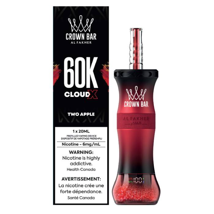AL FAKHER Cloud X 60K Disposable Vape Two Apple