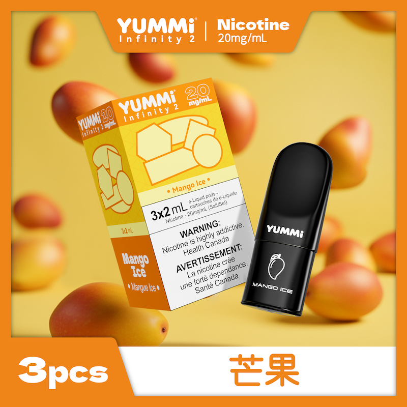 YUMMI 20mg Nicotine pod 3 Pack - Universal RELX Infinity 2