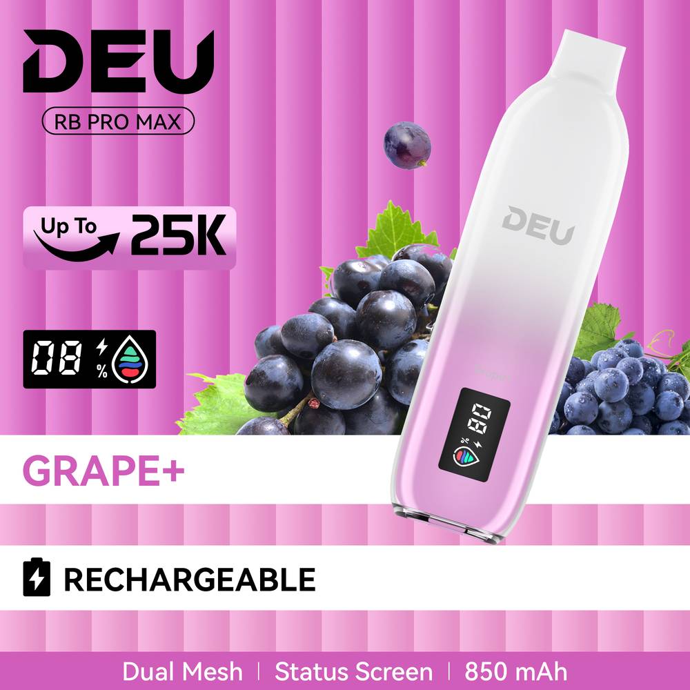 DEU RB PRO MAX+ 25K DISPOSABLE VAPE_Grape