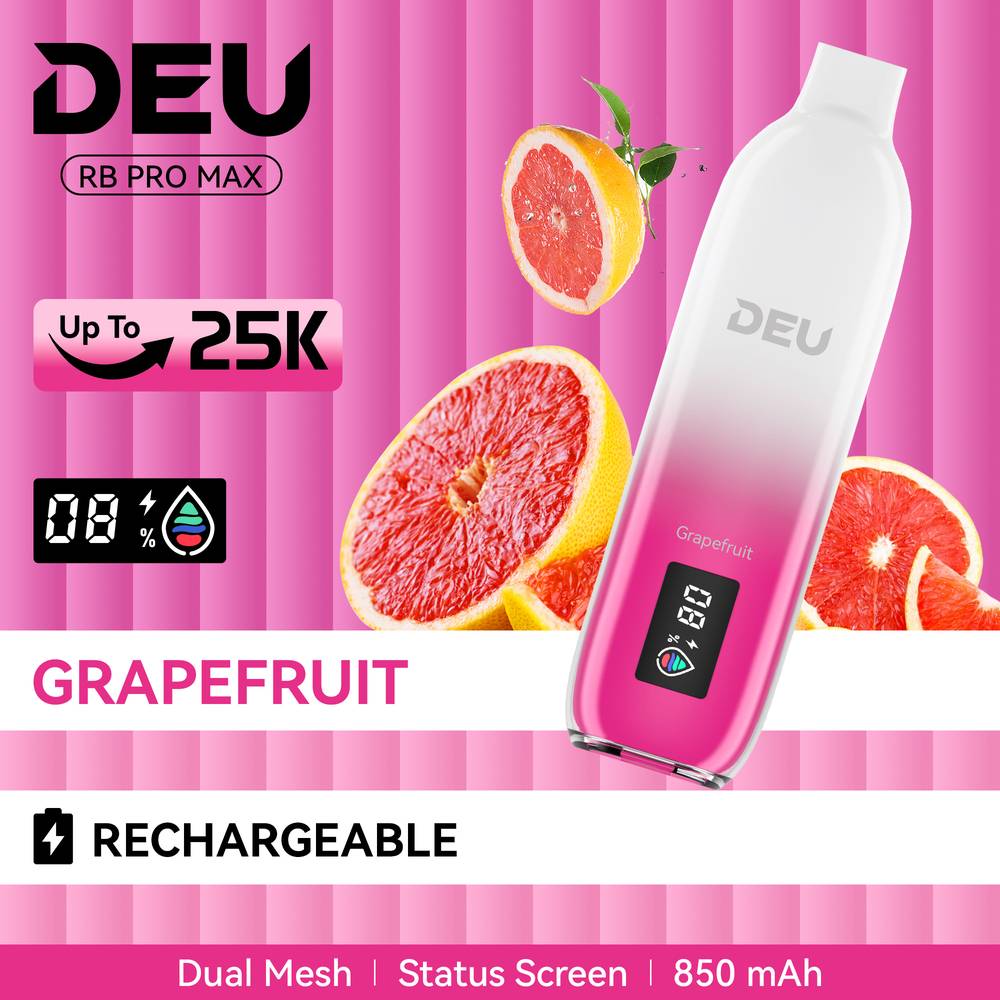 DEU RB PRO MAX+ 25K DISPOSABLE VAPE_Grapefruit