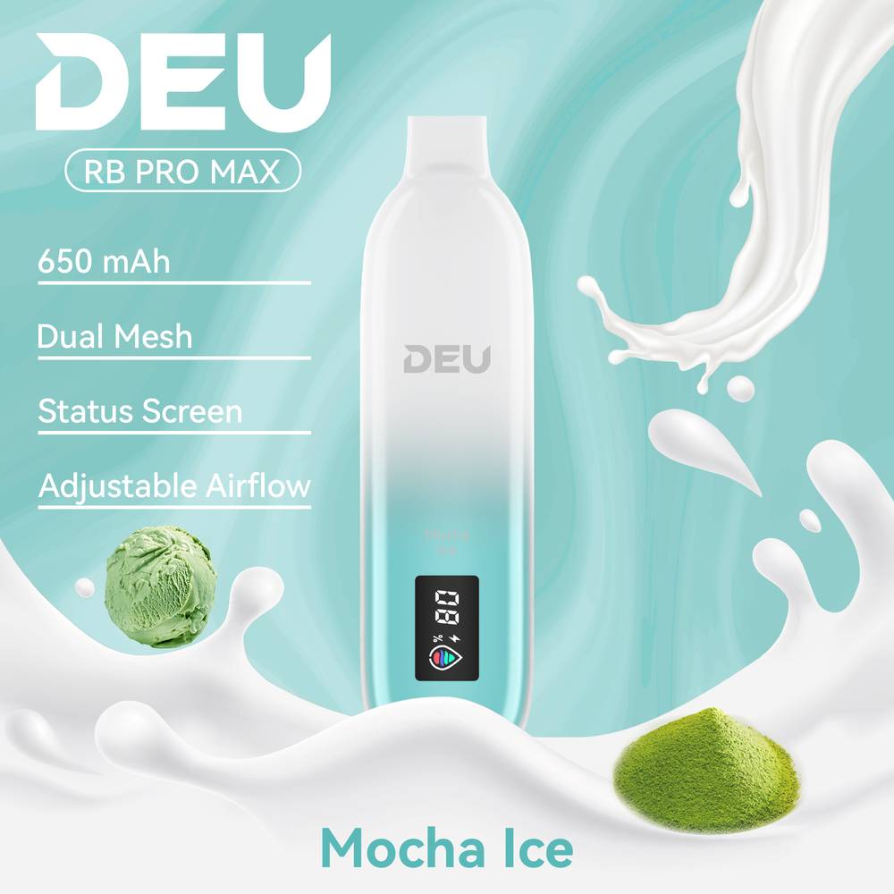 DEU RB PRO MAX+ 25K Disposable vape | Dual Mesh Coil | Digital Screen Flash Vape DEU RB PRO MAX+ 25K Disposable vape | Dual Mesh Coil | Digital Screen Flash Vape