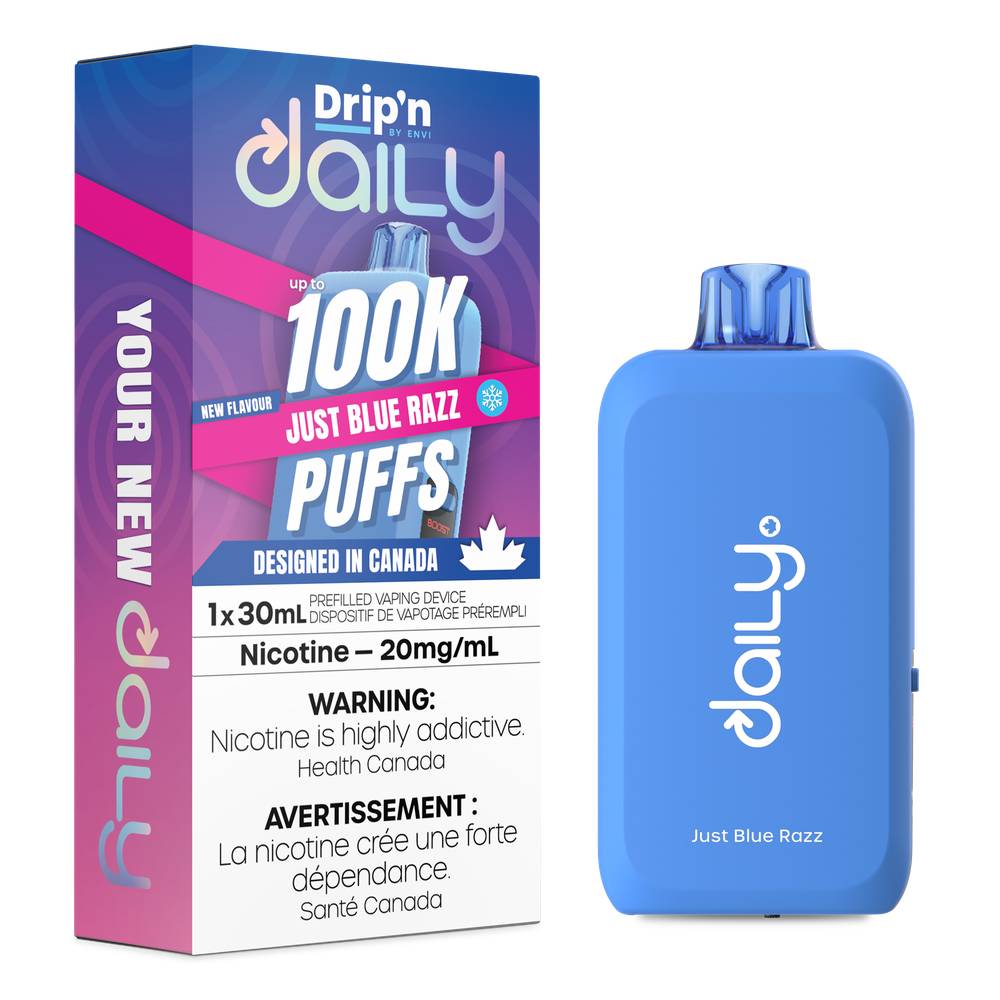 Drip'n Daily 100K Disposable Vape - Just Blue Razz