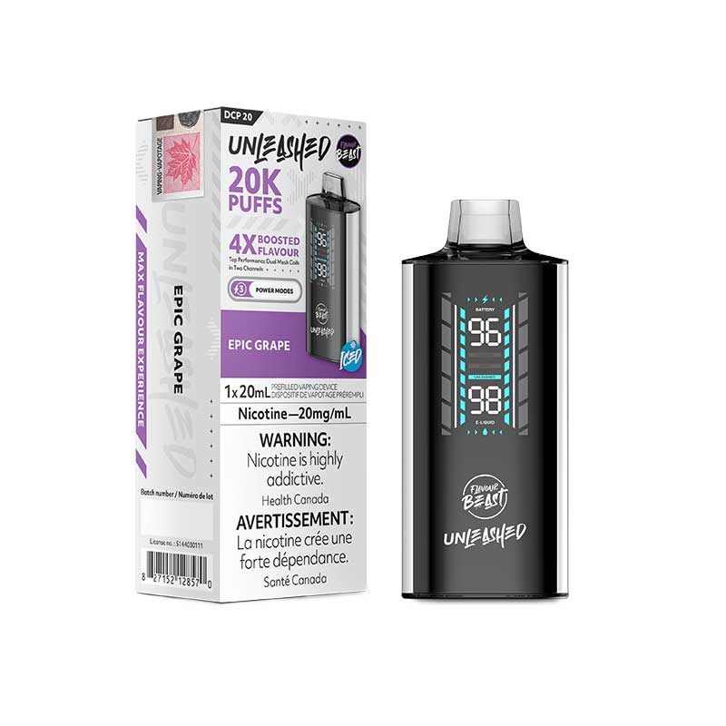 FLAVOUR BEAST DCP 20K DISPOSABLE VAPE EpicGrape