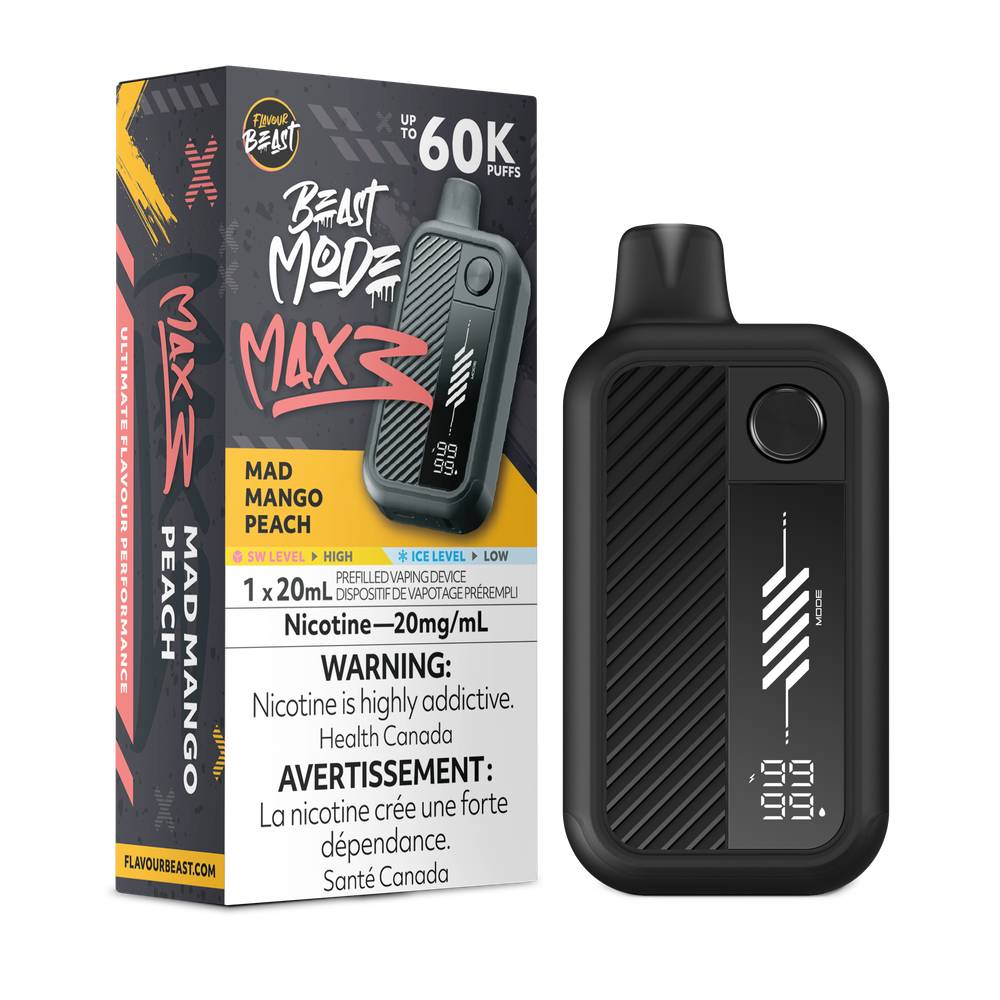 Flavour Beast Beast Mode MAX 3 60K Disposable Vape - Mad Mango Peach
