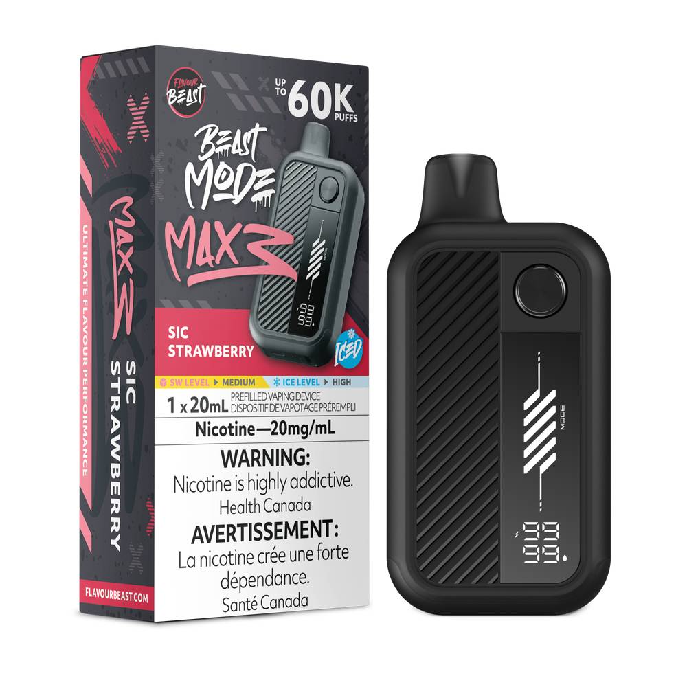 Flavour Beast Beast Mode MAX 3 60K Disposable Vape - Sic Strawberry