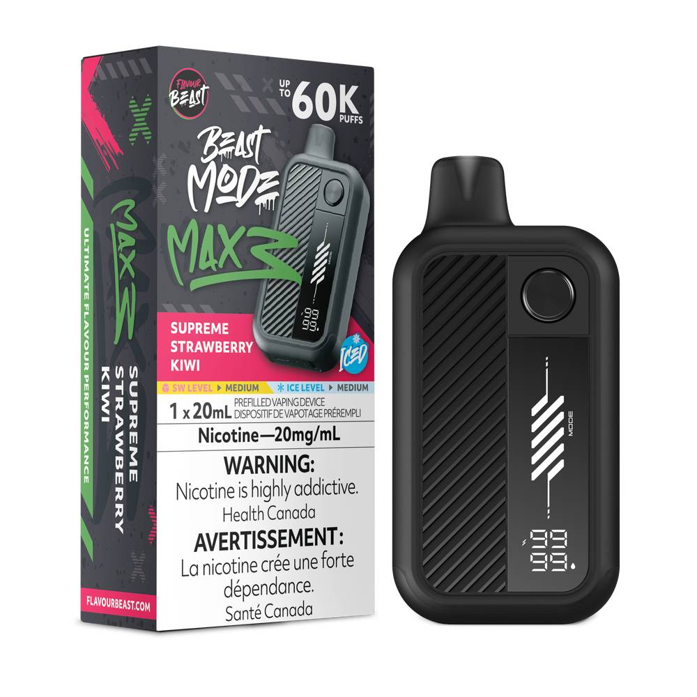 Flavour Beast Beast Mode MAX 3 60K Disposable Vape - Supreme Strawberry Kiwi