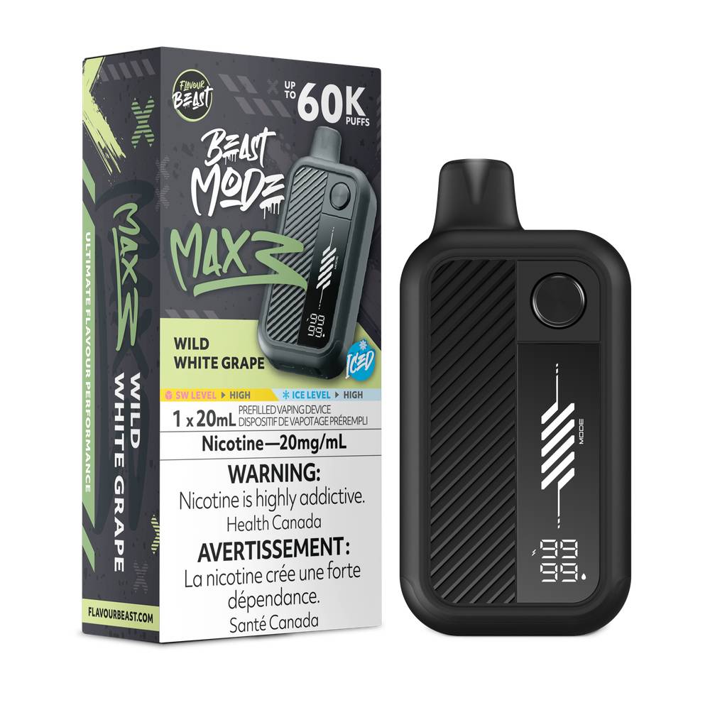 Flavour Beast Beast Mode MAX 3 60K Disposable Vape - Wild White Grape