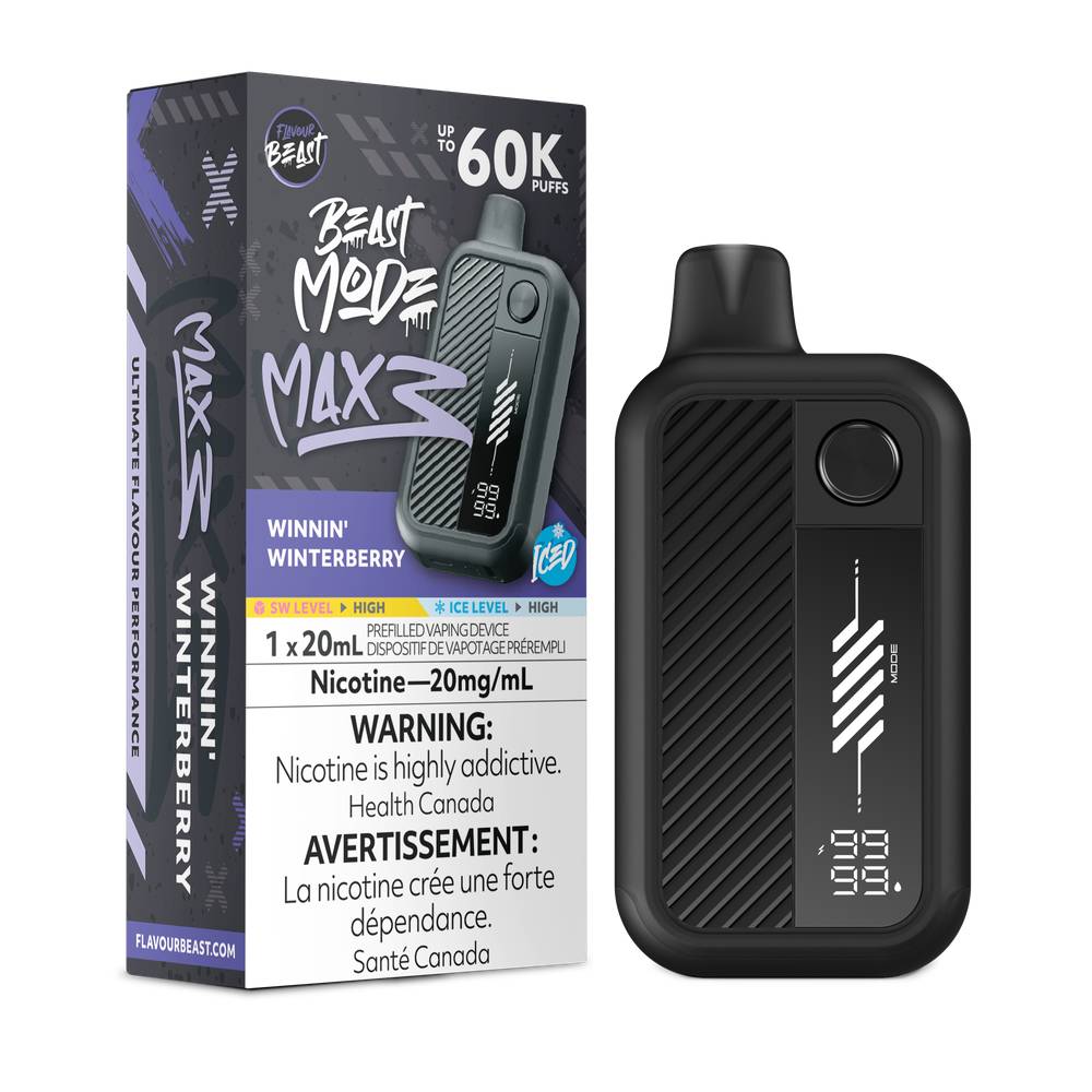 Flavour Beast Beast Mode MAX 3 60K Disposable Vape - Winnin Winterberry