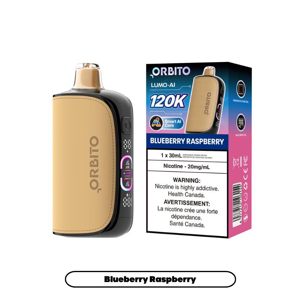 Orbito Lumo AI 120K Disposable Vape Blueberry Raspberry