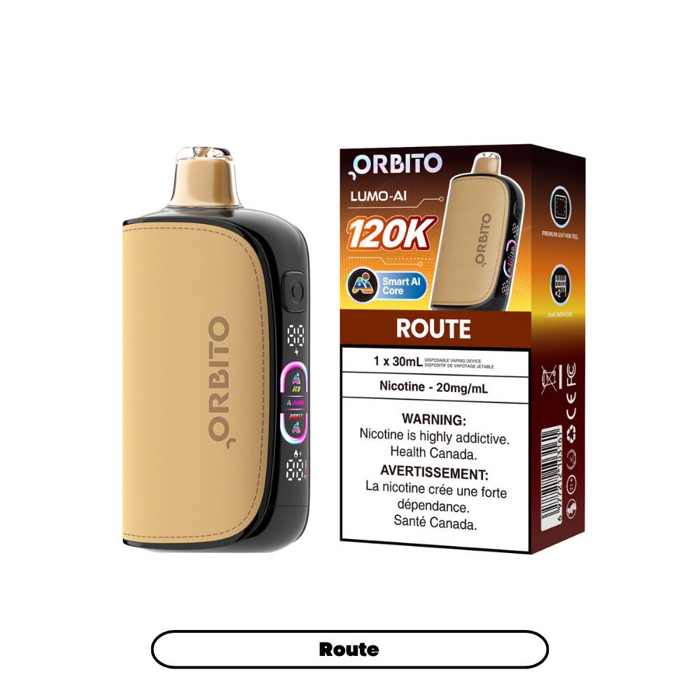 Orbito Lumo AI 120K Disposable Vape Route