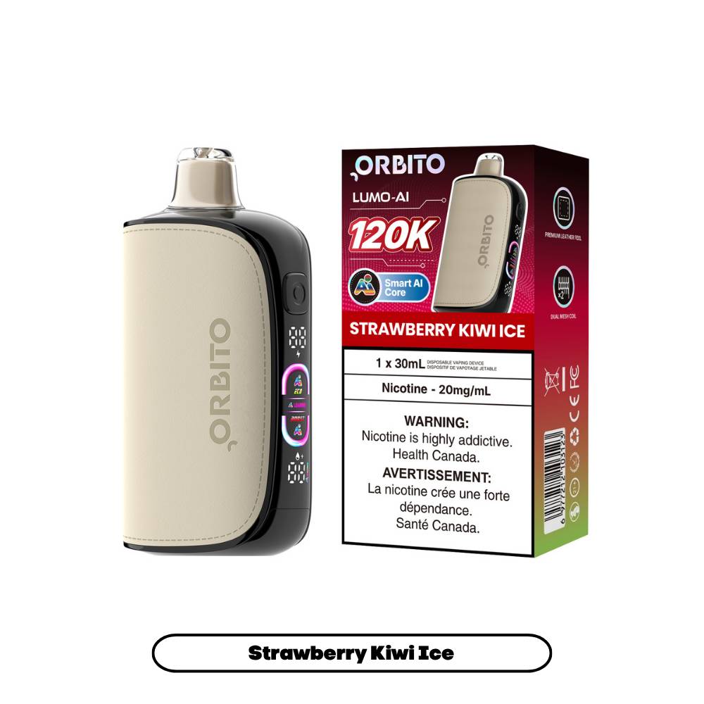 Orbito Lumo AI 120K Disposable Vape Strawberry Kiwi Ice