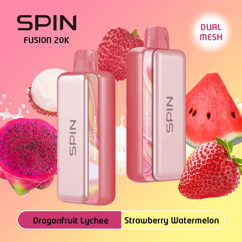 SPIN 20K DRAGONFRUIT LYCHEE AND STRAWBERRY WATERMELON