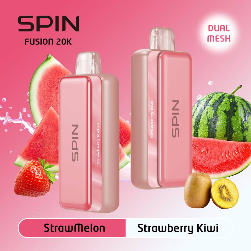 SPIN 20K STRAWMELON AND STRAWBERRY KIWI