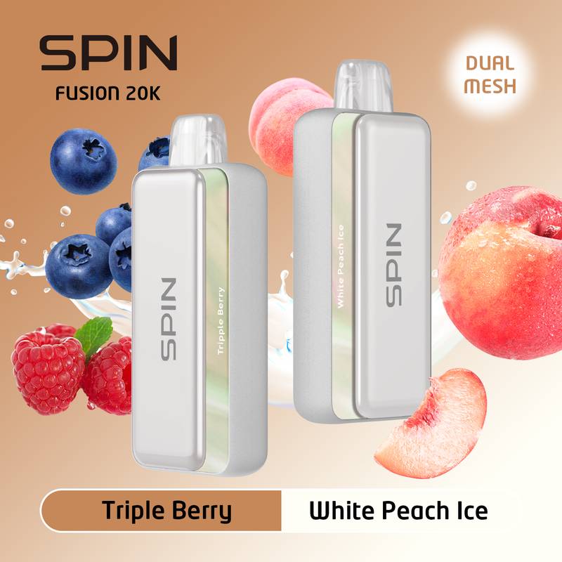 SPIN 20K TRIPLE BERRY AND WHITE PEACH ICE