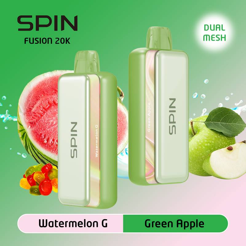 SPIN 20K WATERMELON G AND GREEN APPLE