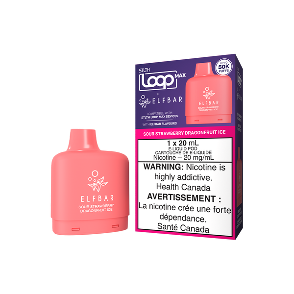 STLTH-LOOP-MAX-X-ELFBAR-POD-PACK-SOUR-STRAWBERRY-DRAGONFRUIT-ICE