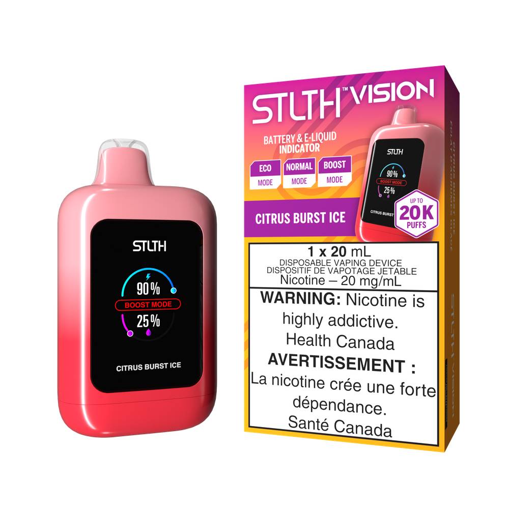 STLTH VISION 20K DISPOSABLE VAPE CITRUSBURSTICE