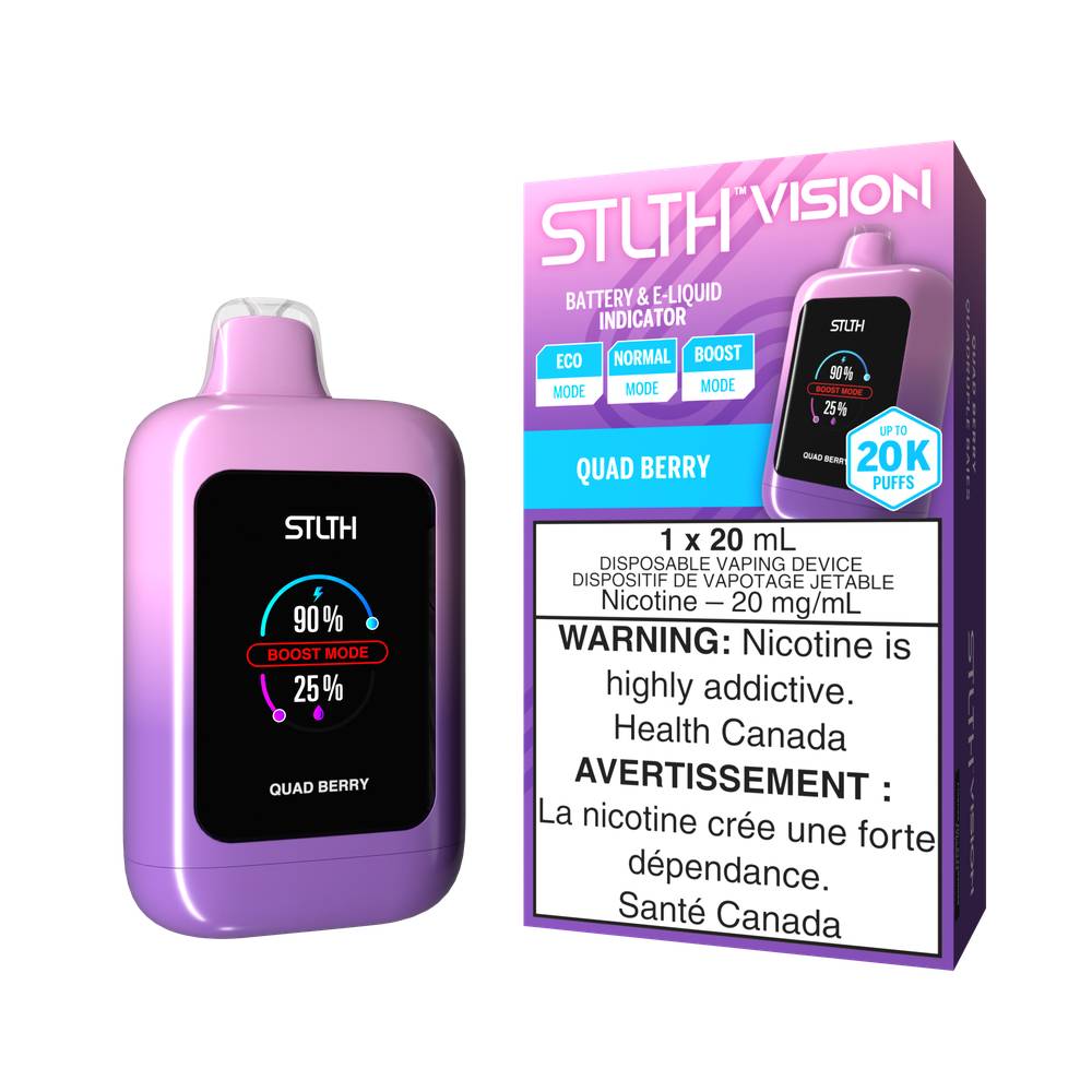 STLTH VISION 20K DISPOSABLE VAPE QUADBERRY