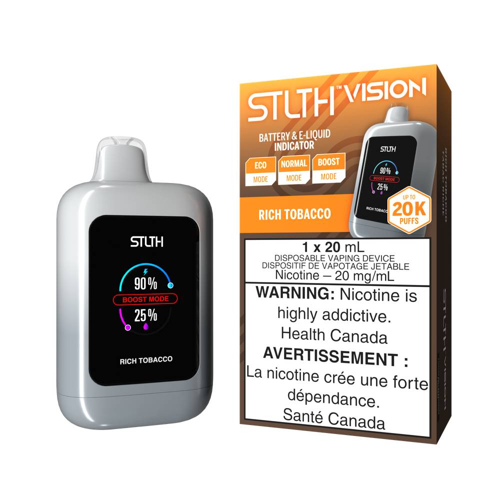 STLTH VISION 20K DISPOSABLE VAPE RICHTOBACCO