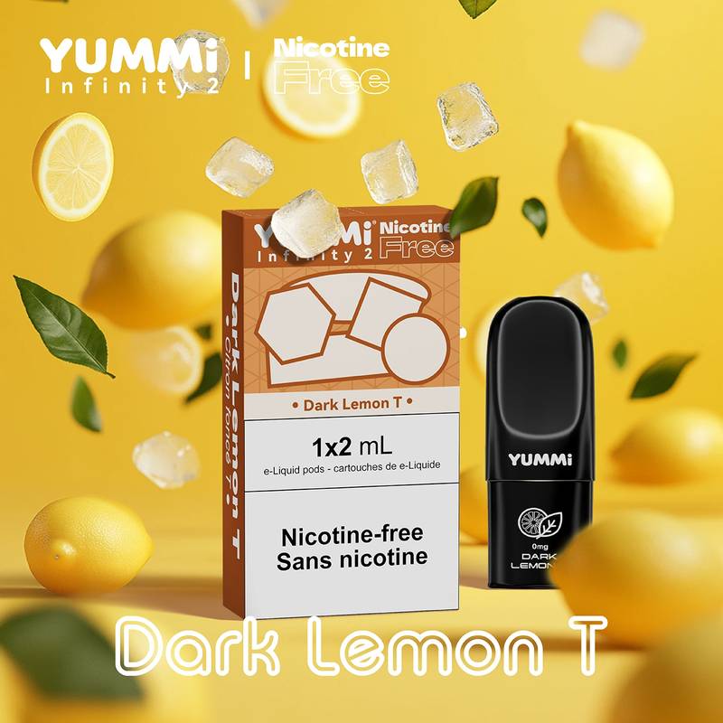 YUMMI 0MG INFINITY 2 PRO POD DARK LEMON T