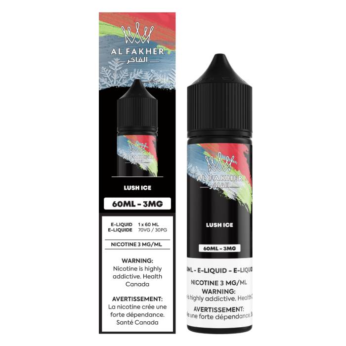 Al Fakher Free Alkali E-liquid 3mg 60mL | Large vapor production, smooth flavor | Canadian e-cigarette Flash Vape Al Fakher Free Alkali E-liquid 3mg 60mL | Large vapor production, smooth flavor | Canadian e-cigarette Flash Vape