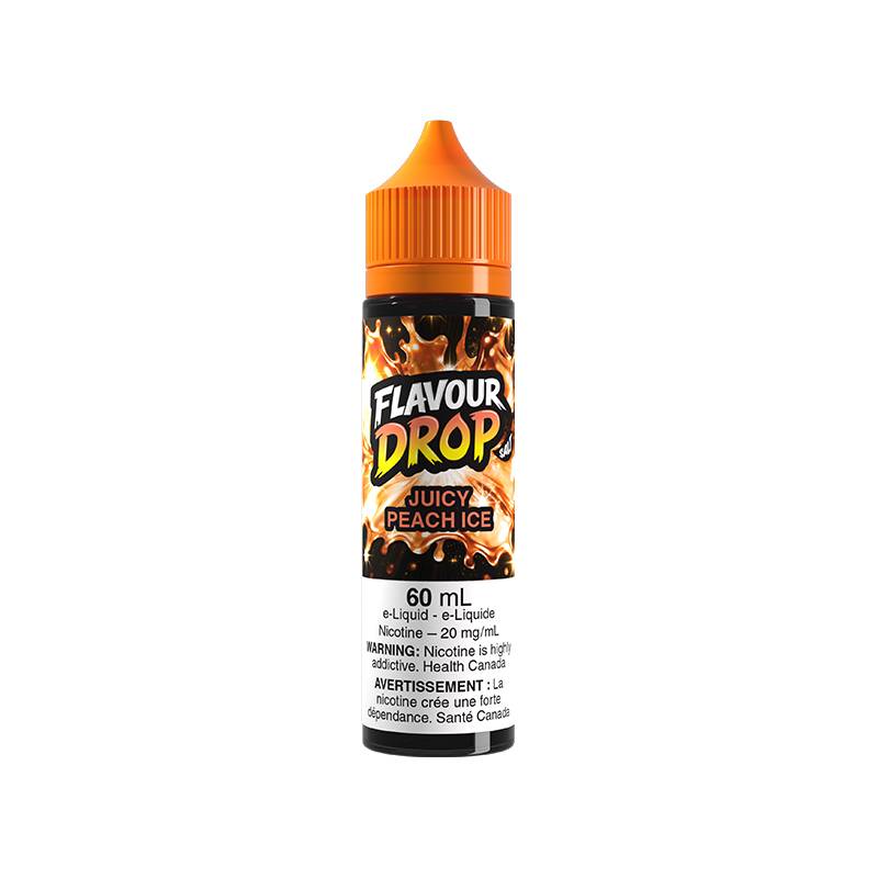 FLAVOUR DROP 20MG 60ML Nicotine Salt E-Liquid Juicy Peach Ice