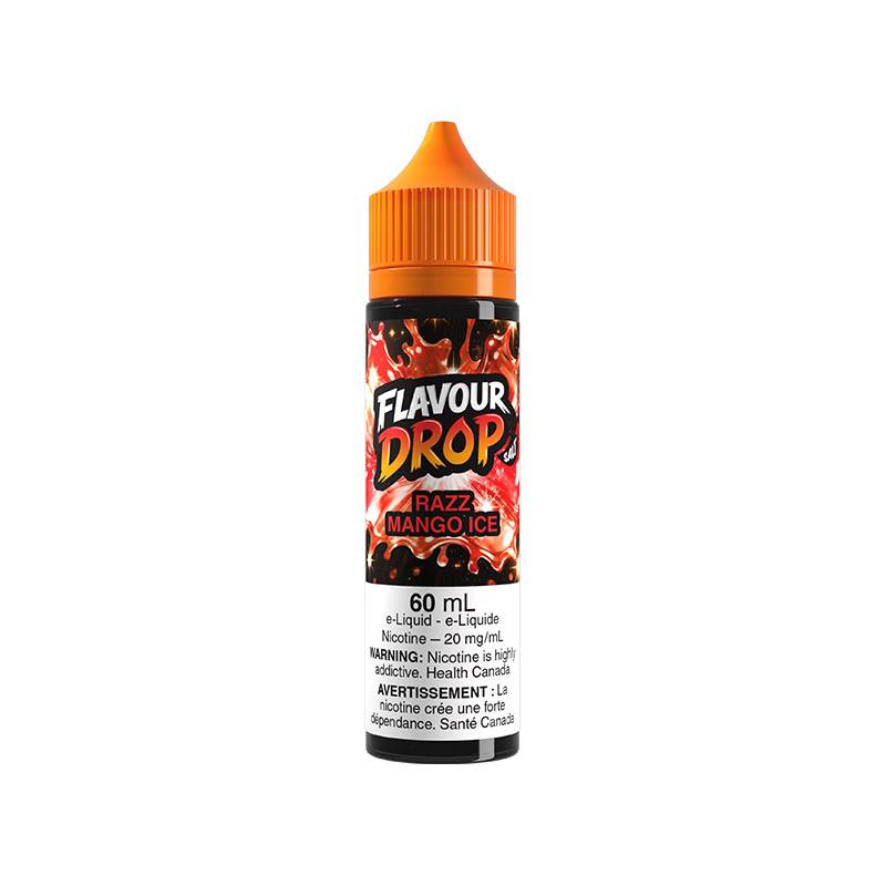 FLAVOUR DROP 20MG 60ML Nicotine Salt E-Liquid Razz Mango Ice
