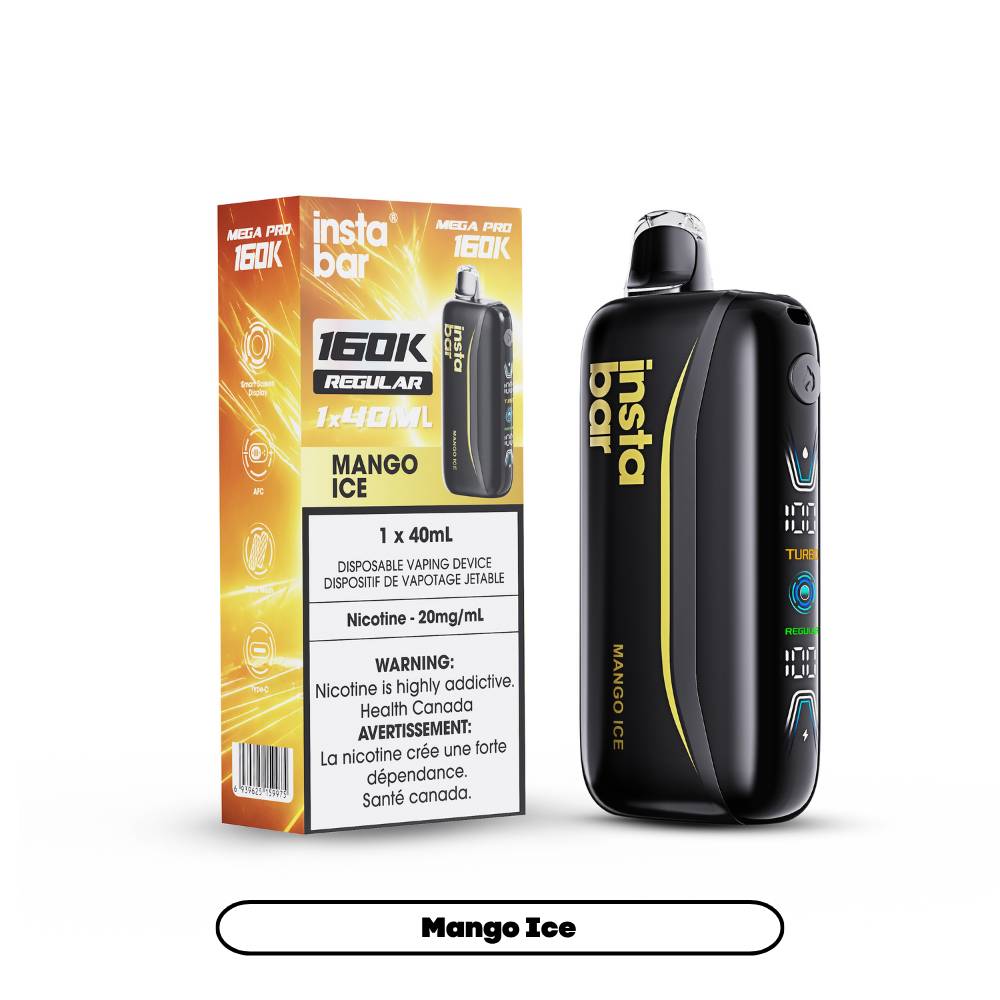 Insta Bar Mega Pro 160K Disposable Vape - Mango Ice