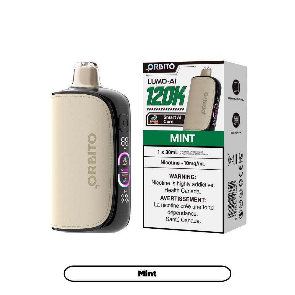 Orbito Lumo AI 120K Disposable Vape Mint 10mg