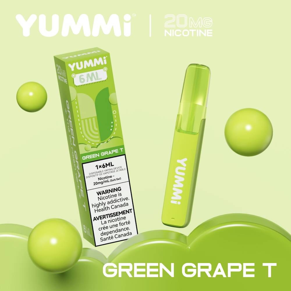 YUMMIDashDisposableVapeGreenGrapeT