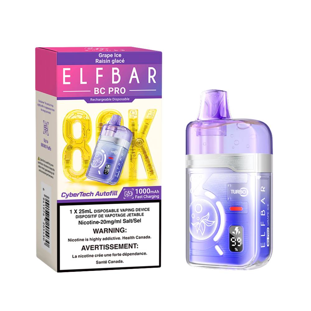 ELF BAR BC PRO 80K Disposable Vape - Grape Ice