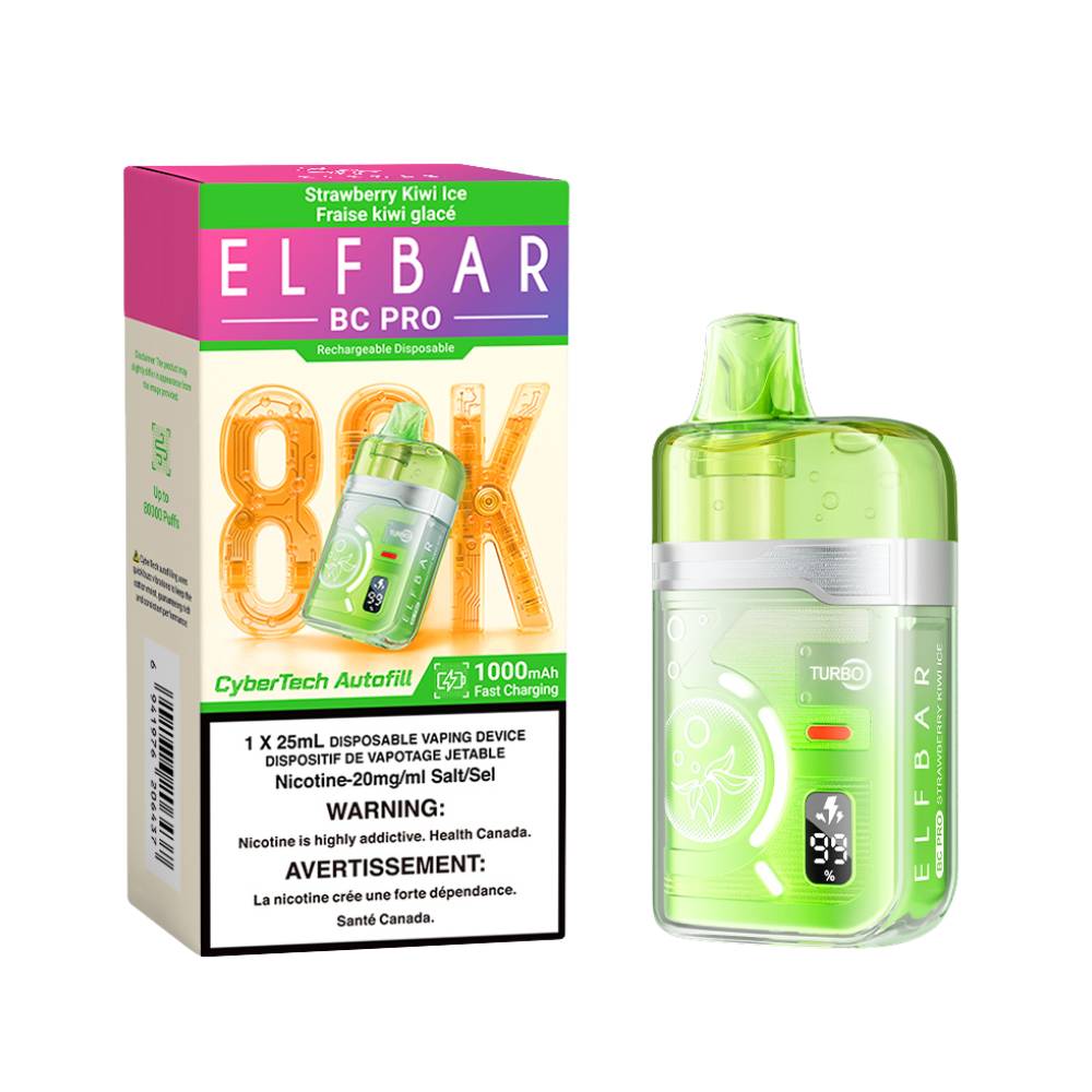 ELF BAR BC PRO 80K Disposable Vape - Strawberry Kiwi Ice