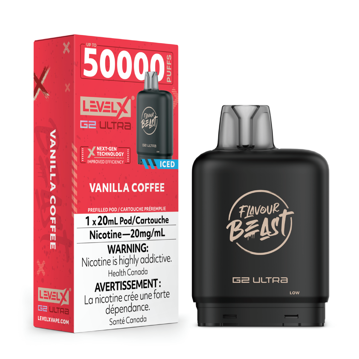 Flavour Beast Level X G2 Ultra 50K closed Pod