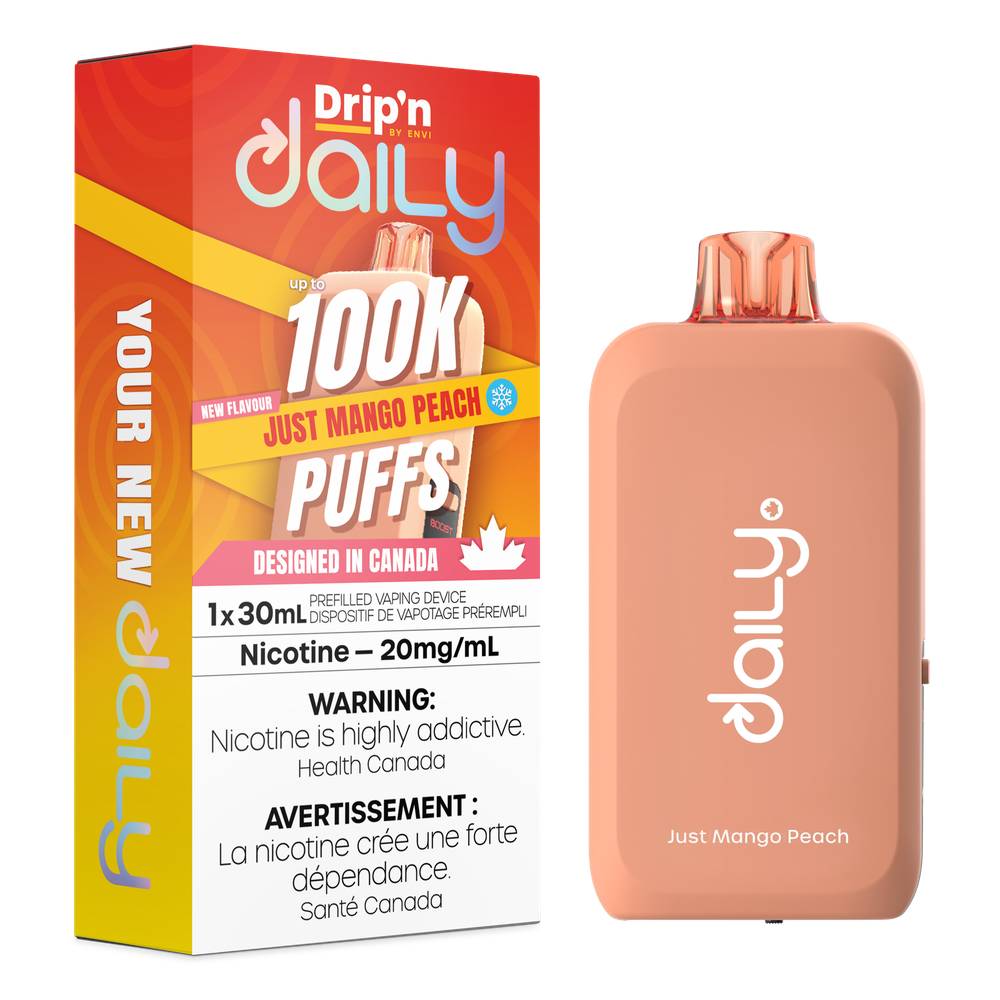 Drip'n Daily 100K Disposable Vape - Just Mango Peach