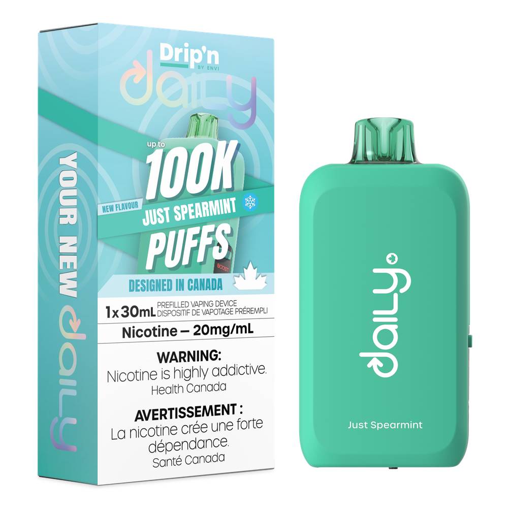 Drip'n Daily 100K Disposable Vape - Just Spearmint