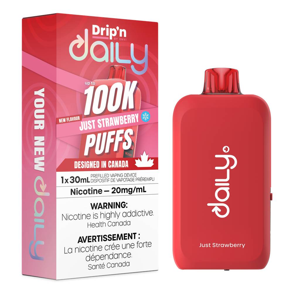 Drip'n Daily 100K Disposable Vape - Just Strawberry