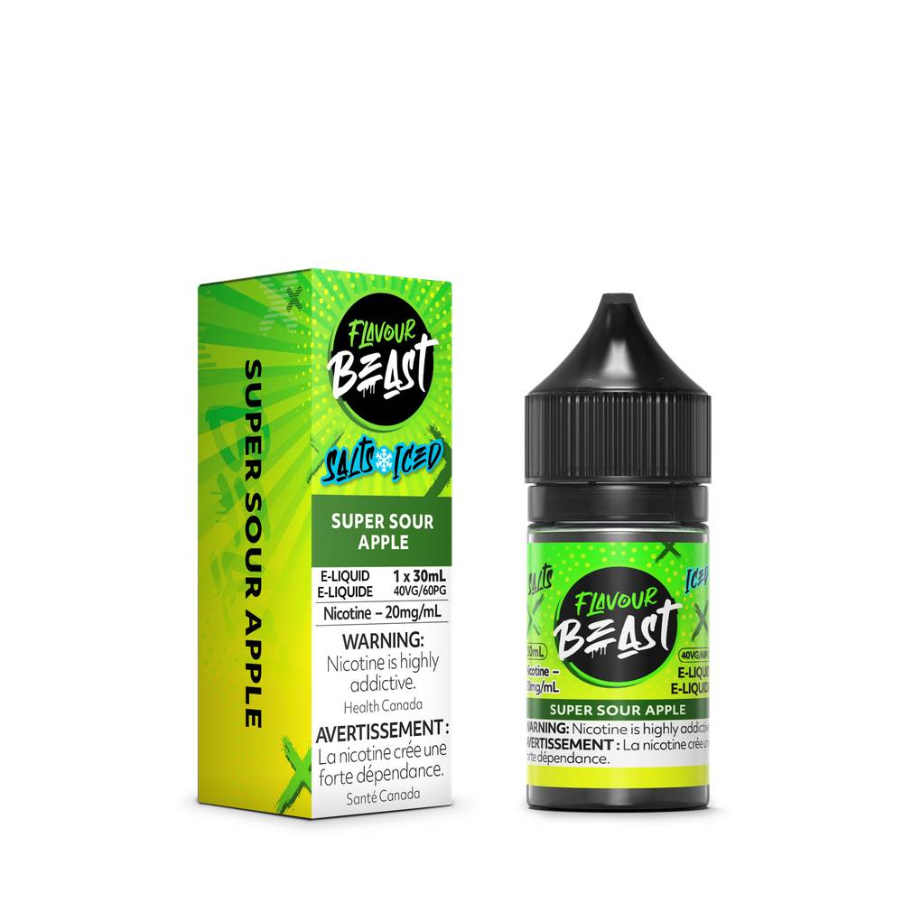 Flavour Beast E-Liquid 20mg/30ml - Super Sour Apple Iced
