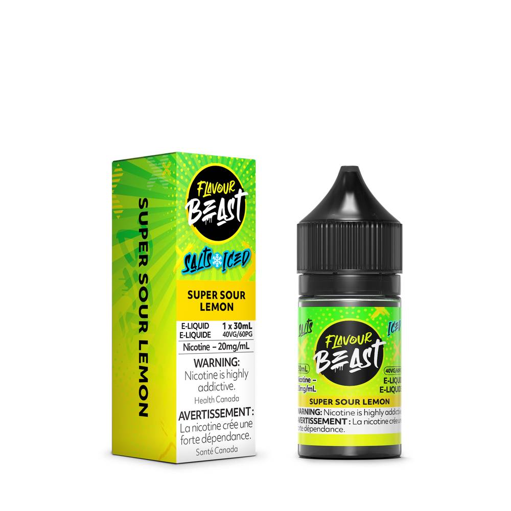 Flavour Beast E-Liquid 20mg/30ml - Super Sour Lemon Iced