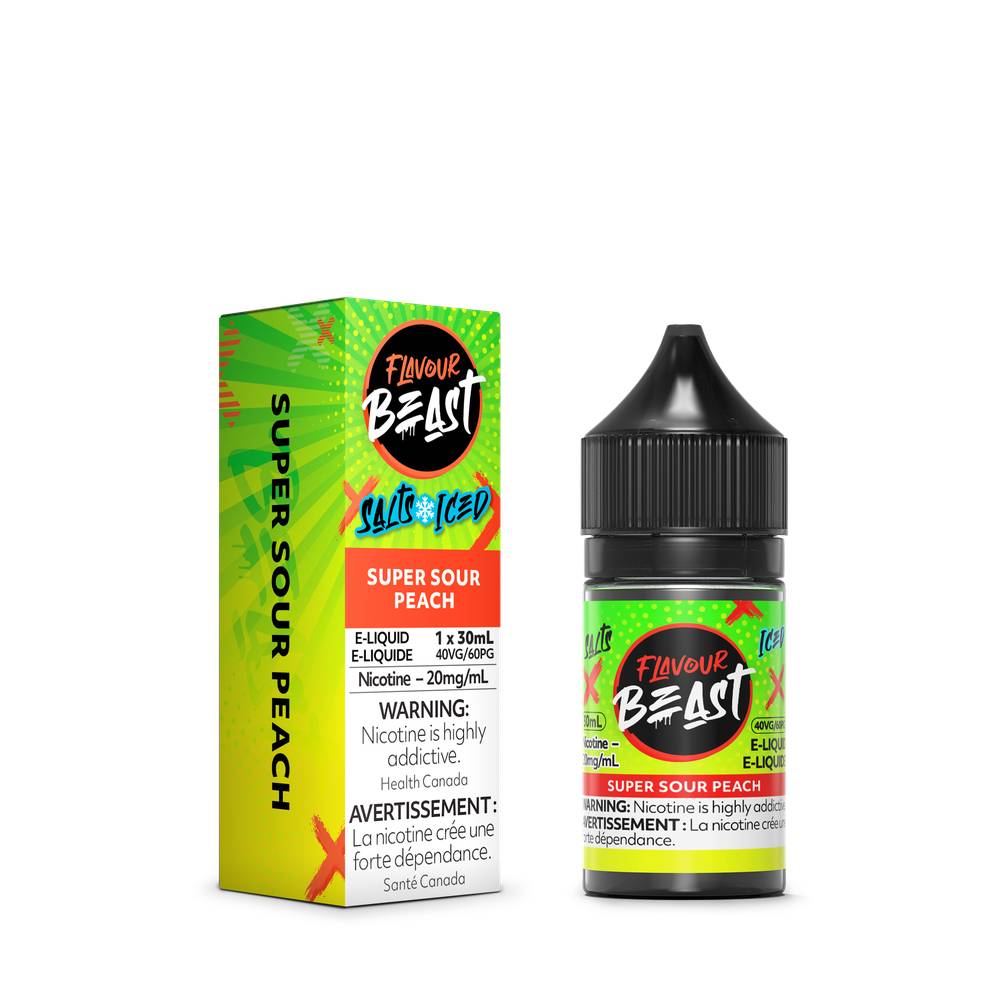 Flavour Beast E-Liquid 20mg/30ml - Super Sour Peach Iced