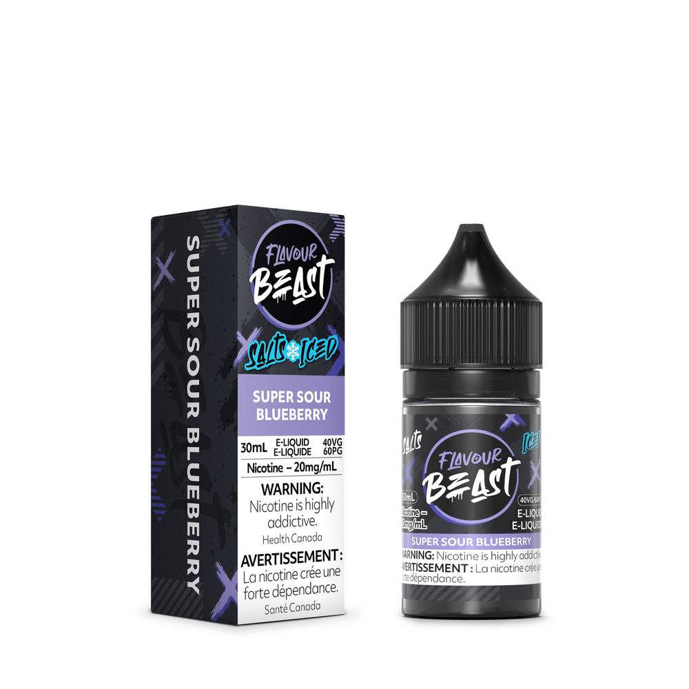 Flavour Beast E-Liquid 20mg/30ml - Super Sour Blueberry Iced
