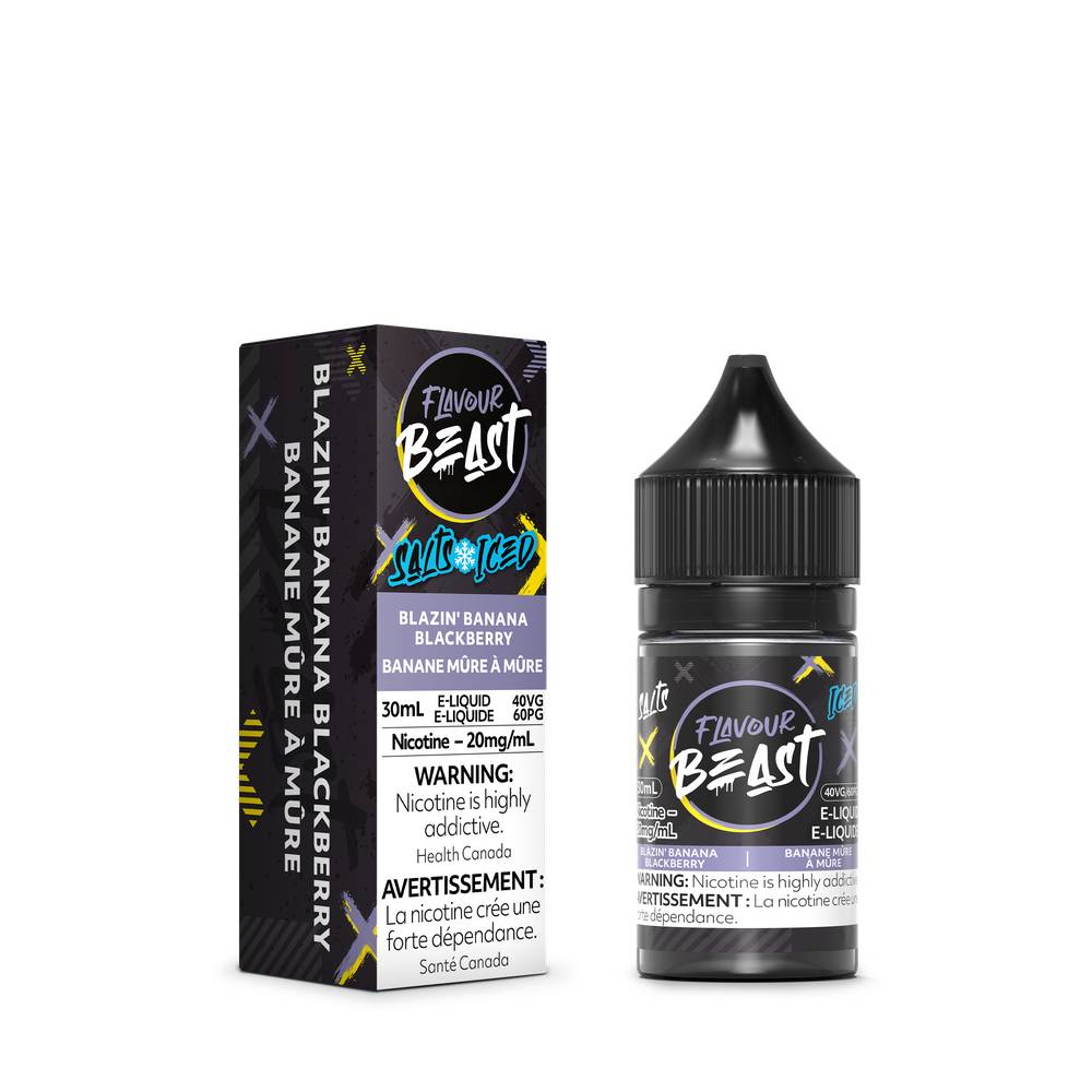 Flavour Beast E-Liquid 20mg/30ml - Blazin Banana Blackberry Iced