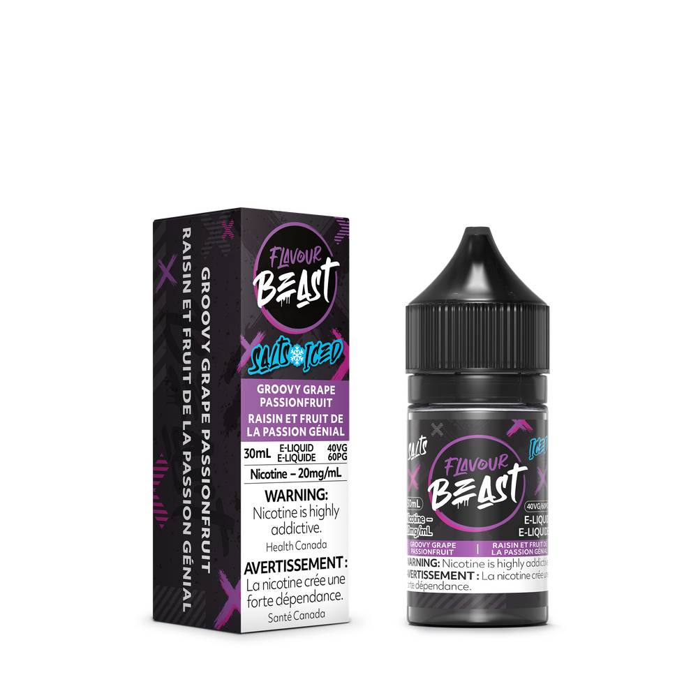 Flavour Beast E-Liquid 20mg/30ml - Groovy Grape Passionfruit Iced