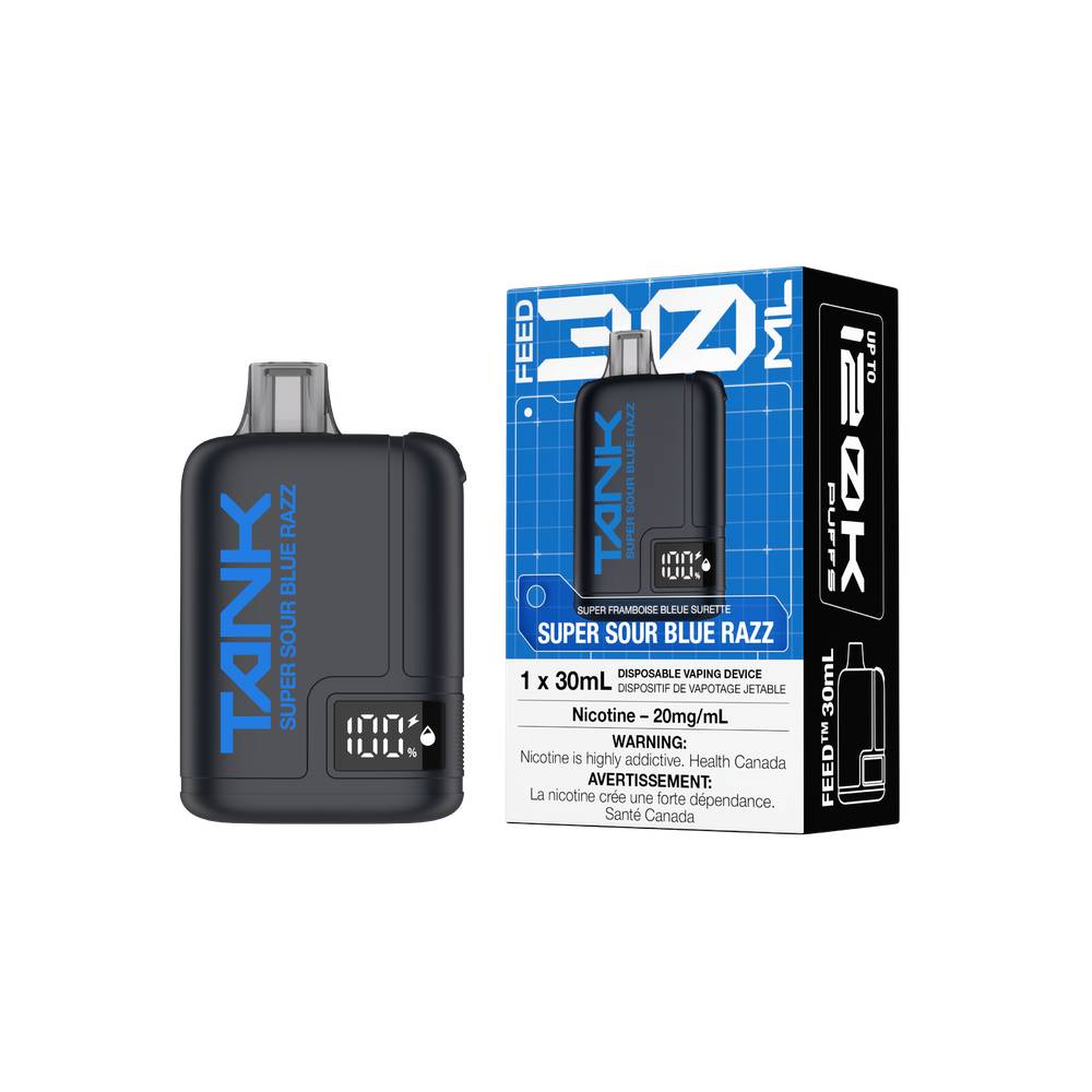 FEED Tank 120K Disposable Vape - Super Sour Blue Razz