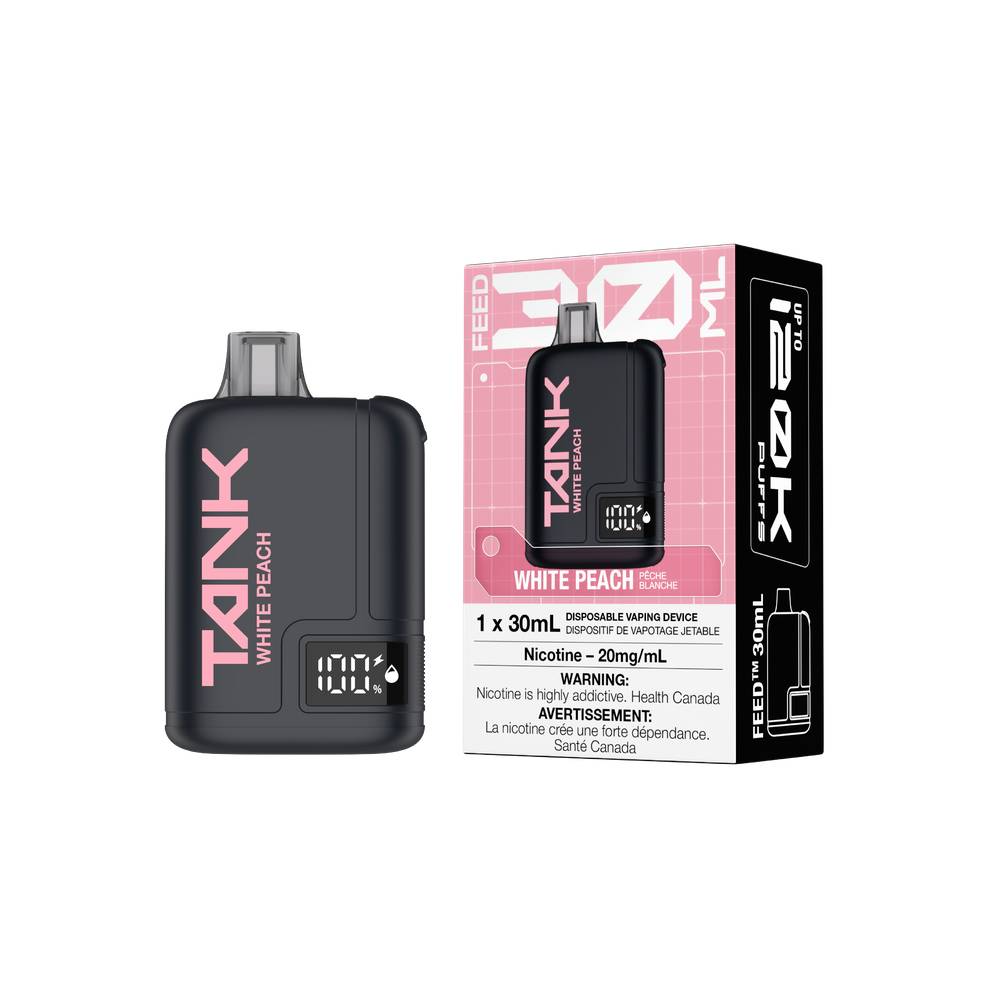 FEED Tank 120K Disposable Vape - White Peach